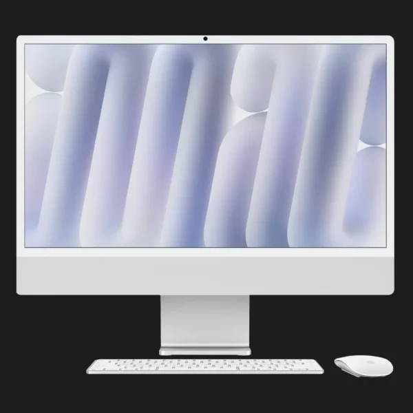Apple iMac 24 with Retina 4.5K, Apple M4, 512GB, 10 CPU / 10 GPU, 16GB RAM, Silver with Nano-texture