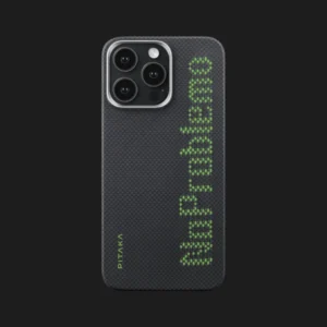 Чохол Pitaka Aries Tactile Woven Case для iPhone 15 Pro Max NoProblemo (Black&Green)
