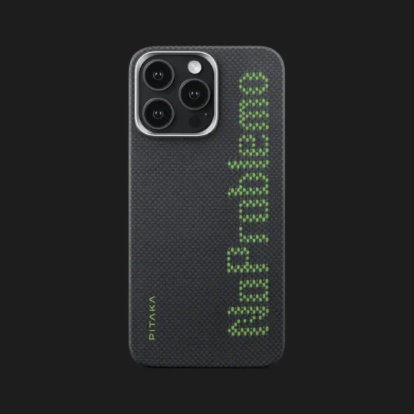 Чохол Pitaka Aries Tactile Woven Case для iPhone 16 Pro Max NoProblemo (Black&Green)