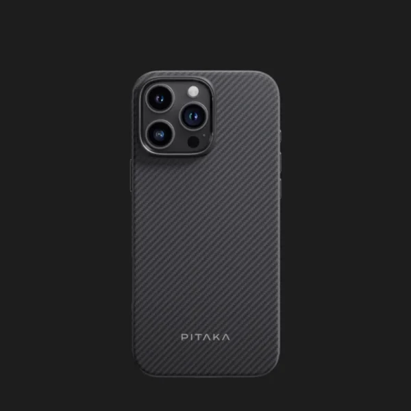 Чохол Pitaka MagEZ Case 4 для iPhone 16 Pro (Black/Gray Twill)