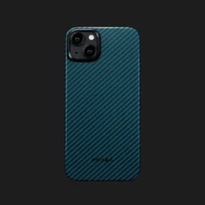 Чохол Pitaka MagEZ Case 4 для iPhone 15 (Black/Blue Twill)