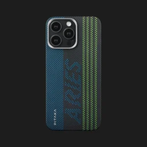 Чохол Pitaka Aries Tactile Woven Case для iPhone 15 Pro Max Credit card (Black&Green)