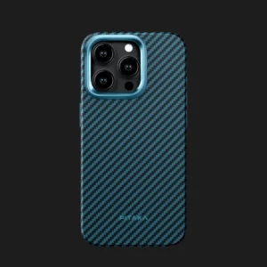Чохол Pitaka MagEZ Case Pro 4 для iPhone 15 Pro (Black/Blue Twill)
