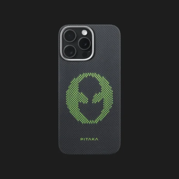 Чохол Pitaka Aries Tactile Woven Case для iPhone 16 Pro Max Alien (Black&Green)