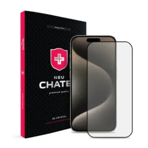 Захисне скло NEU Chatel for iPhone 15 Pro Black