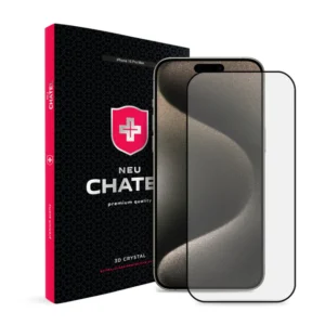 Захисне скло NEU Chatel для iPhone 15 Pro Max (Black)