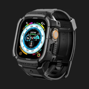 Чохол-ремінець Spigen Rugged Armor Pro для Apple Watch 49 mm (Black)