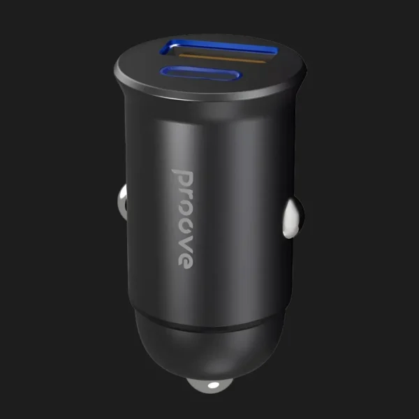 Автомобільний зарядний пристрій Proove Tiny Power Pro 65W (USB + Type-C) (Black)
