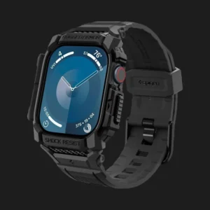Чохол-ремінець Spigen Rugged Armor Pro для Apple Watch 42mm 2024 (Matte Black)