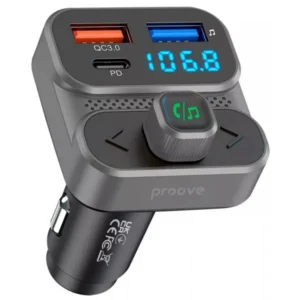 FM модулятор Proove Launcher Luxor SE 36W (PD+QC3.0) Type-C+USB (FMLX20120003)