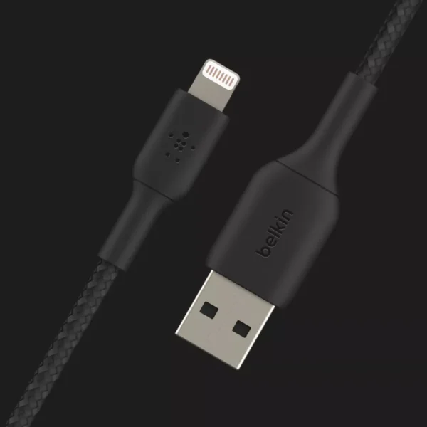 Кабель Belkin Braided Lightning Cable 2m (Black)