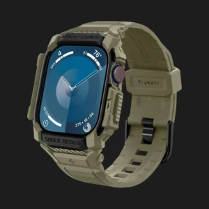 Чохол-ремінець Spigen Rugged Armor Pro для Apple Watch 46mm 2024 (Vintage Khaki)
