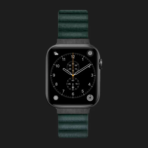 Ремінець LAUT Novi Luxe для Apple Watch 44/45/46/49mm (Pine Green)