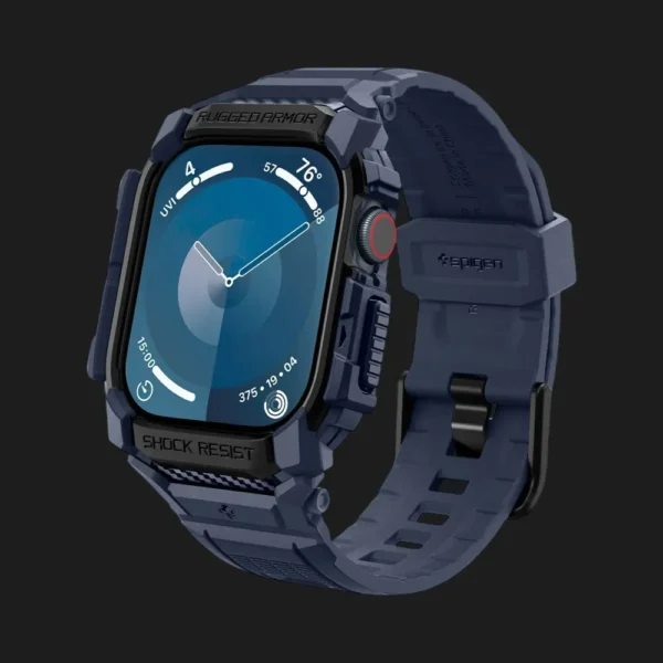 Чохол-ремінець Spigen Rugged Armor Pro для Apple Watch 46mm 2024 (Navy Blue)