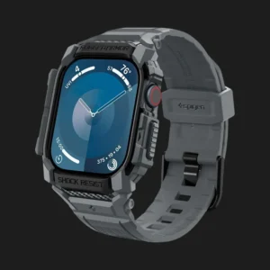 Чохол-ремінець Spigen Rugged Armor Pro для Apple Watch 46mm 2024 (Dark Gray)