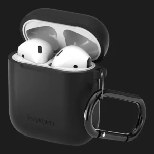 Захисний чохол Spigen Silicone Fit для AirPods / AirPods 2 (Black)