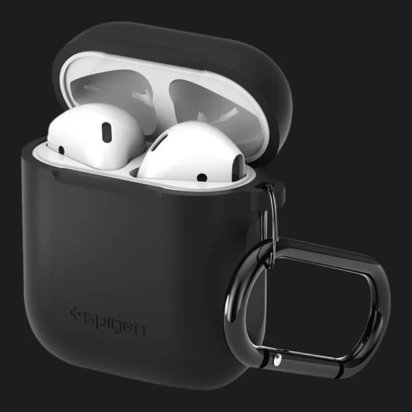 Захисний чохол Spigen Silicone Fit для AirPods / AirPods 2 (Black)