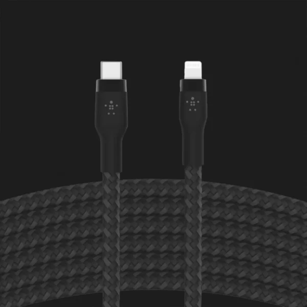 Кабель Belkin Braided Silicone USB-С to Lightning 1m (Black)