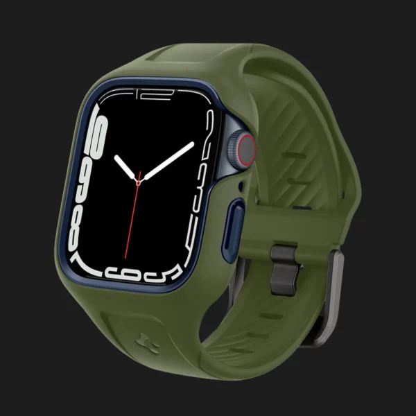 Чохол-ремінець Spigen Liquid Air Pro для Apple Watch 45mm (Moss Green)