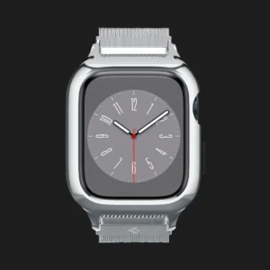 Чохол-ремінець Spigen Metal Fit Pro для Apple Watch 44/45mm (Silver)
