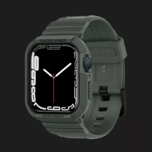 Чохол-ремінець Spigen Rugged Armor Pro для Apple Watch 44/45mm (Military Green)
