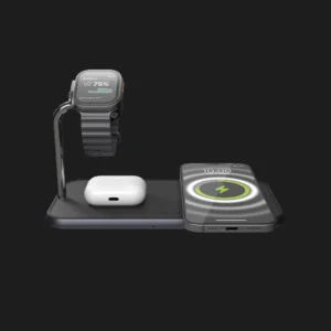 Беспровідна зарядка Zens Dual + Watch Aluminium Wireless Charger (Black)