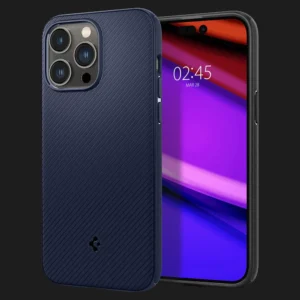 Чохол Spigen Liquid Air Для iPhone 14 pro max Navy Blue