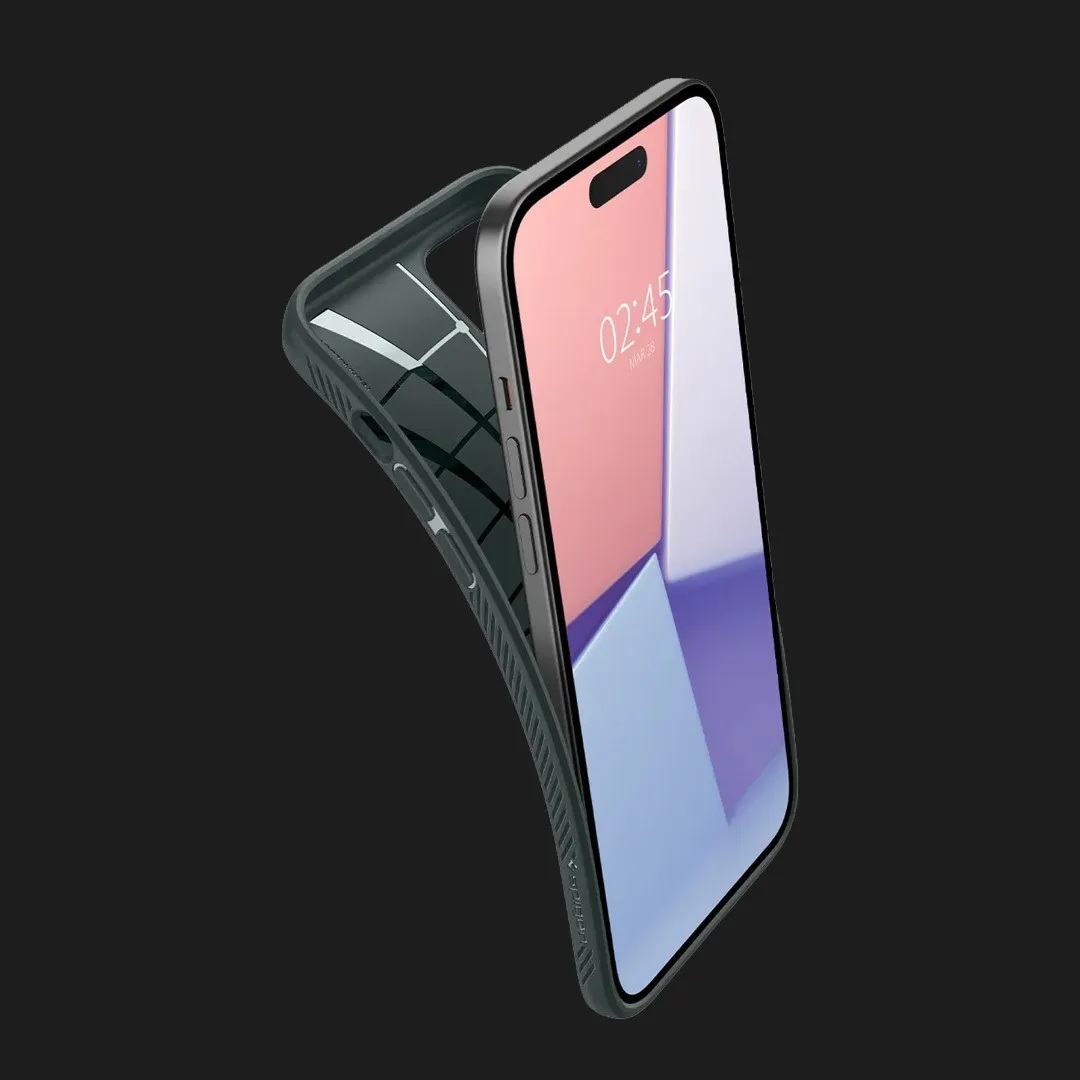 Чохол Spigen Liquid Air для iPhone 15 (Abyss Green) - Зображення 3